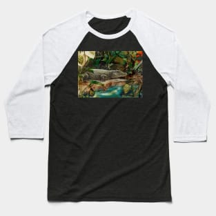 Alligator art. Birthday gift Baseball T-Shirt